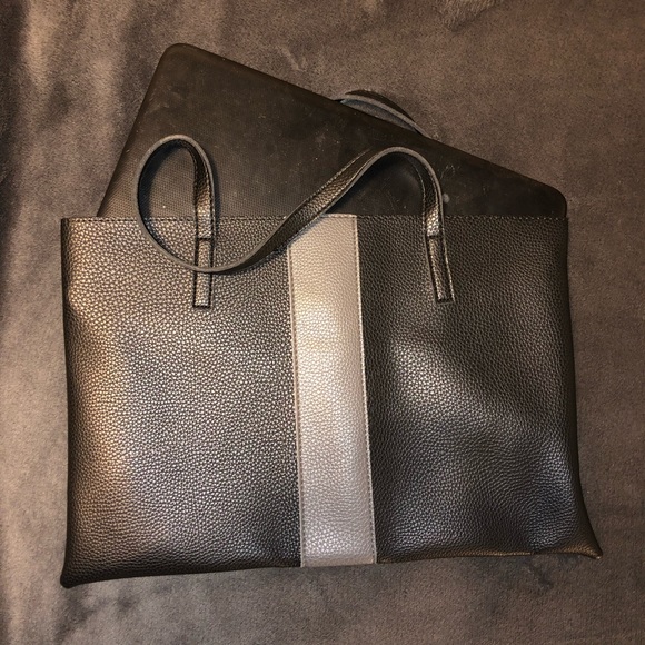 Vince Camuto Luck Tote Black Vegan Leather - Picture 6 of 7